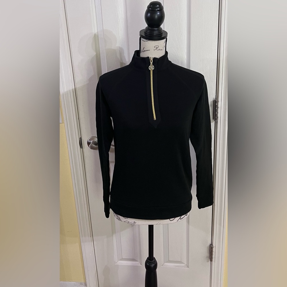 Lilly Pulitzer Black Ashlee Pullover- NWOT - Picture 3 of 8